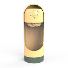 Pet Companion Wasserbecher, tragbarer Wasserspender für Hunde mit Filterkartusche (gelb)