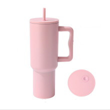 40 oz großer Autobecher mit Griffisolierung und Kälteisolierung (Pink)