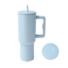 40 oz Autobecher mit großem Fassungsvermögen, Griffisolierung und Kälteisolierung (blau)