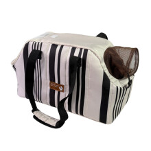 Borsa per cani, borsa per gatti, borsa per animali domestici, borsa a tracolla traspirante portatile per esterni (nera)