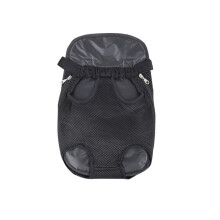 Borsa per animali domestici, traspirante, con rete per animali domestici, per esterni (nero, S)