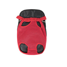 Borsa per il trasporto di animali domestici, traspirante, in rete, per esterni (rosso, M)