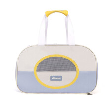 Borsa per cani, borsa per gatti, borsa per animali domestici, borsa a tracolla traspirante portatile per esterni (blu scuro)
