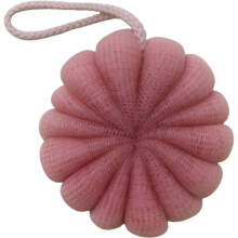 Großer Duschball mit Hängeseil und Schaumstoffnetz (Pink)