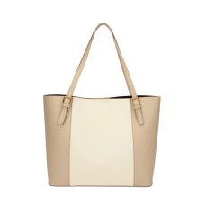 Einfache und stimmungsvolle Frühlings-Handtasche mit großer Kapazität und einer Schulter (Beige)