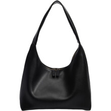 Umhängetasche für Damen mit großem Fassungsvermögen, Sommer-Retro-Tasche aus weichem Leder (Schwarz)