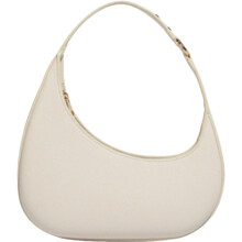 Modische unregelmäßige Halbmondtasche, vielseitige Handtasche, Umhängetasche (Beige)