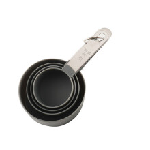 Messlöffel-Set aus Edelstahl, 4-teilig, mit Waage, Backwerkzeug-Kombination (grün)