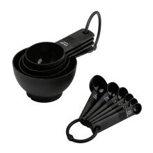 Messbecher Messlöffel 10-teiliges Set Kunststoff-Backset mit Skala Küche Backen kleines Werkzeug