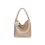 Modische handgewebte Damentasche, einfache handgehaltene Gemüsekorbtasche (Beige) 3