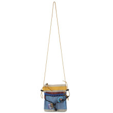 Neue süße Damen-Umhängetasche mit einer Schulter, Handytasche, Münz- und Kopfhörertasche (Beige)