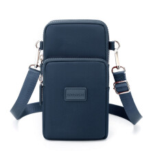 Neue kleine Umhängetasche, Handytasche, vertikale Mini-Münztasche (dunkelblau)