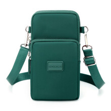 Neue kleine Umhängetasche Handytasche Vertikale Mini-Münztasche (Grün)