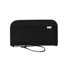 Reisepasstasche, Ausweistasche, Handbrieftasche, Reisepasshülle (Schwarz)