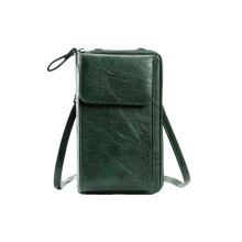 Neue Damen-Geldbörse, Schultertasche, Umhängetasche, multifunktionale Handytasche (grün)