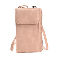 Neue Damen-Geldbörse, einzelne Schultertasche, Umhängetasche, multifunktionale Handytasche (Pink)