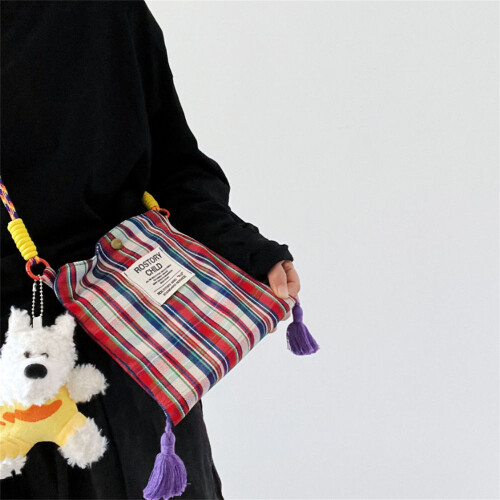 Tartan-Handyhülle, Mini-Umhängetasche 1
