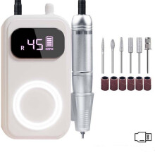 Portable Nail Polisher, Nail Polish Remover (White)