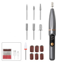 Electric Nail Grinding Machine Small Nail Remover Portable Electric Nail Clipper Nail Grinding Machine (Gray)