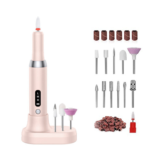 Νέο μοντέλο βερνίκι νυχιών μηχανή Mini Electric Nail Remover (ροζ)