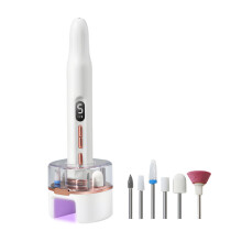 Multifunctional Electric Nail Grinder, Nail Polisher, Nail Drying Lamp All-In-One Machine (White)