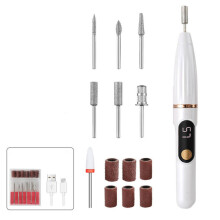 Electric Nail Grinding Machine Small Nail Remover Portable Electric Nail Clipper Nail Grinding Machine (White)