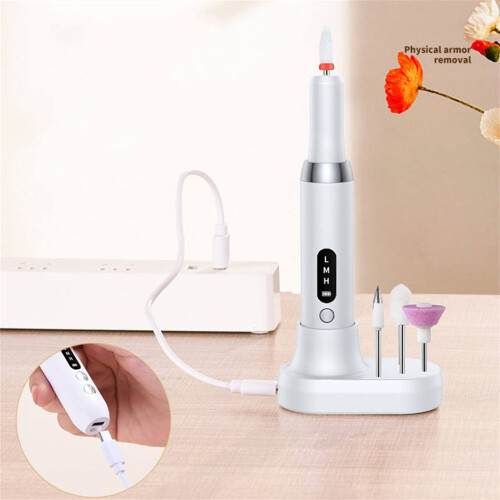Νέο μοντέλο βερνίκι νυχιών μηχανή Mini Electric Nail Remover (ροζ) 2
