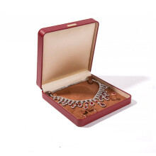 Schmuckschatulle, Ringschatulle, Armband, Halskette, Schmuckverpackungsbox (rot)