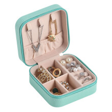 Tragbare Mini-Schmuckbox, Aufbewahrungsbox (Grün)