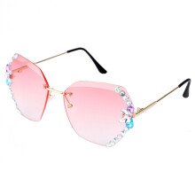 New Fashion Diamond Ramlösa solglasögon