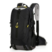 Professionelle Outdoor-Bergsteigertasche mit großer Kapazität, spritzwassergeschützt, für Sport, Camping, Wandern, Fahrradrucksack (schwarz)