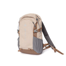 Outdoor-Bergsteigertasche mit großer Kapazität, zum Wandern, Camping, Reisen, Doppelrucksack (Hellbraun)