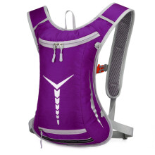 Outdoor-Fahrrad-Rucksack, wasserabweisend, atmungsaktiv, Sportrucksack, Bergsteigertasche (lila)