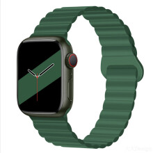 Zweifarbiges magnetisches Silikonarmband für Apple Watch [38/40/41/(10. Generation – 42 mm)]
