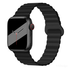 Zweifarbiges magnetisches Silikonarmband für Apple Watch [38/40/41/(10. Generation – 42 mm)]
