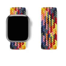Elastisches Nylon-Einzelschlaufenarmband für Apple Watch [42/44/45/49/46 (S10-Generation) mm, XS]