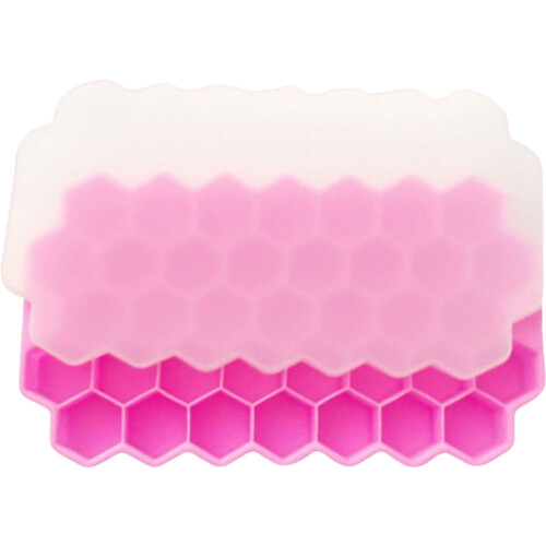 Kreative Eiswürfelform in Wabenform (Rosa)