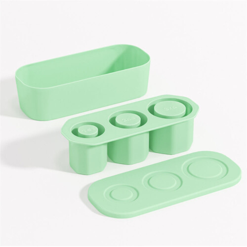 Silikon-Eiswürfelform für Wasserbecher (Hellgrün)