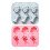 Silikon-Eiswürfelform mit Halloween-Motiv (Pink) 2