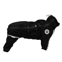 Haustier-Regenmantel mit Kapuze für kleine, mittelgroße und große Hunde, Haustier-Regenmantel (Schwarz, XL)