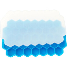 Kreative Eiswürfelform in Wabenform (blau)