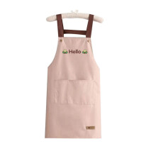 Ölbeständige Schürze für die Küche zu Hause mit großer Tasche, mit Handtüchern und Schnalle auf der Rückseite (Pink)