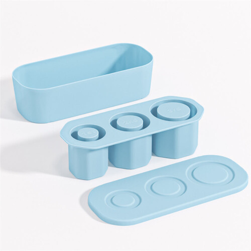 Silikon-Eiswürfelform für Wasserbecher (Gelb) 1