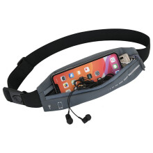 Outdoor-Sport, Laufen, Fitness, Handy, kleine Umhängetasche, tragbare Hüfttasche (grau)