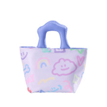 Neue verdickte Lunchbox-Tasche, Isoliertasche, Lunchtasche (lila)