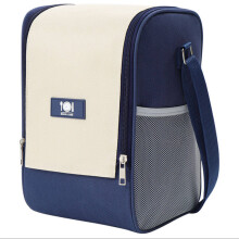 Neue isolierte Lunchbox-Tasche, Reise-Picknicktasche mit Schultergurt, Lunchtasche (Dunkelblau)