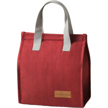 Vertikale, tragbare Lunchtasche mit großem Fassungsvermögen, Isoliertasche, Lunchbox-Tasche (Weinrot)