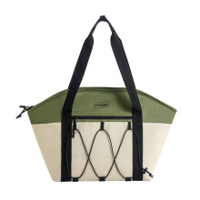 Isolierte, wasserdichte, tragbare Lunchtasche mit großem Fassungsvermögen, Bento-Tasche (grün)
