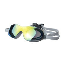 Antibeschlag-Schwimmbrille für Erwachsene, Silikon, wasserdicht, Sonnenbrille, Schwimmausrüstung (grau)