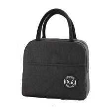 Tragbare Lunchtasche, Isoliertasche, Lunchbox-Tasche, Lunchbox-Aufbewahrungstasche (Schwarz)